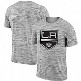 Los Angeles Kings 2018 Heathered Black Sideline Legend Velocity Travel Performance T-Shirt,baseball caps,new era cap wholesale,wholesale hats